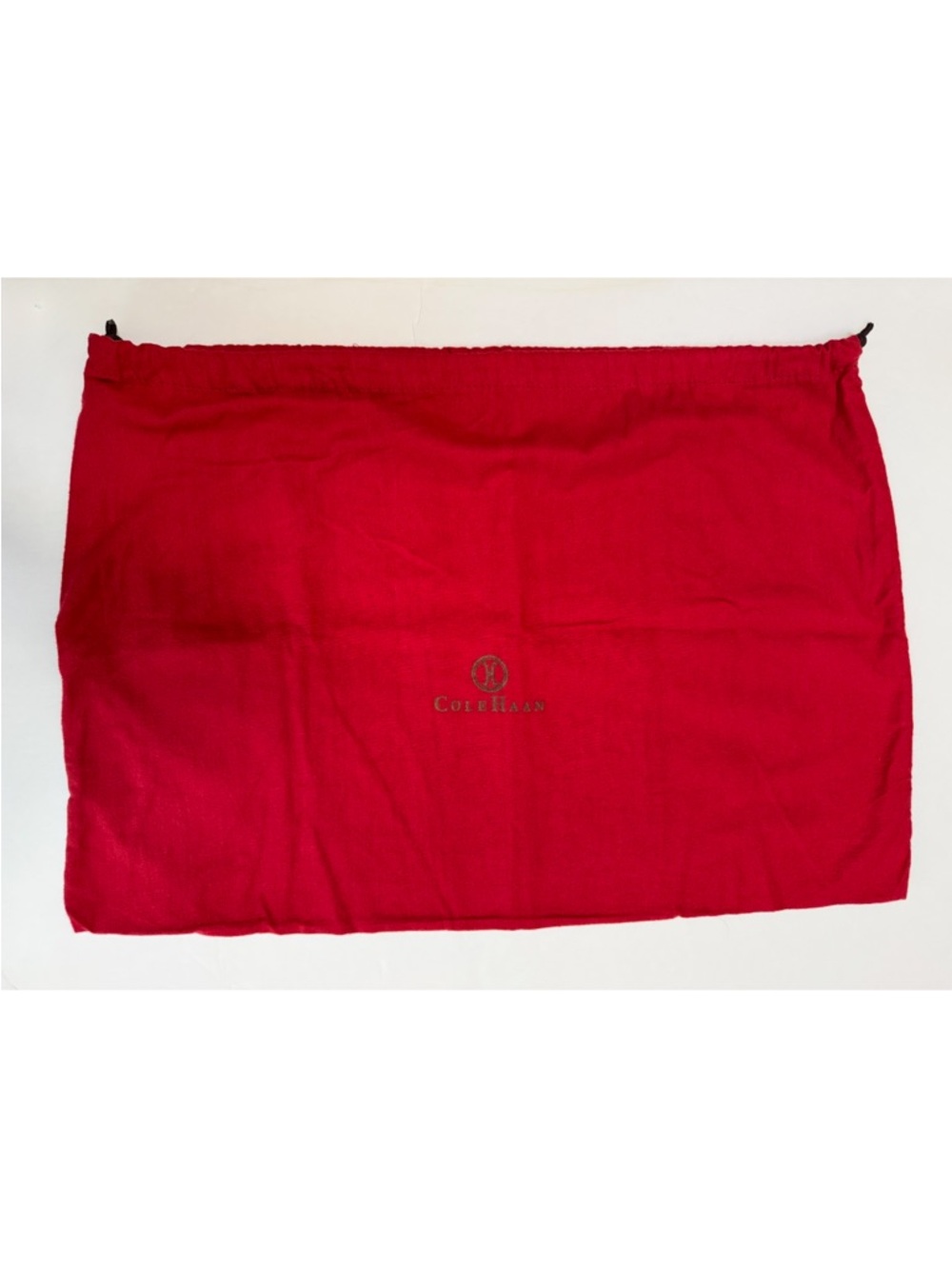 Cole Haan 22 X 15 Dust Bag Red CH Bronze Logo Brown Drawstring Storage Protector